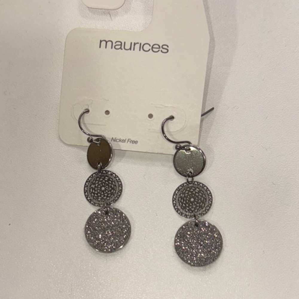 Maurices Silver Dangle Earrings